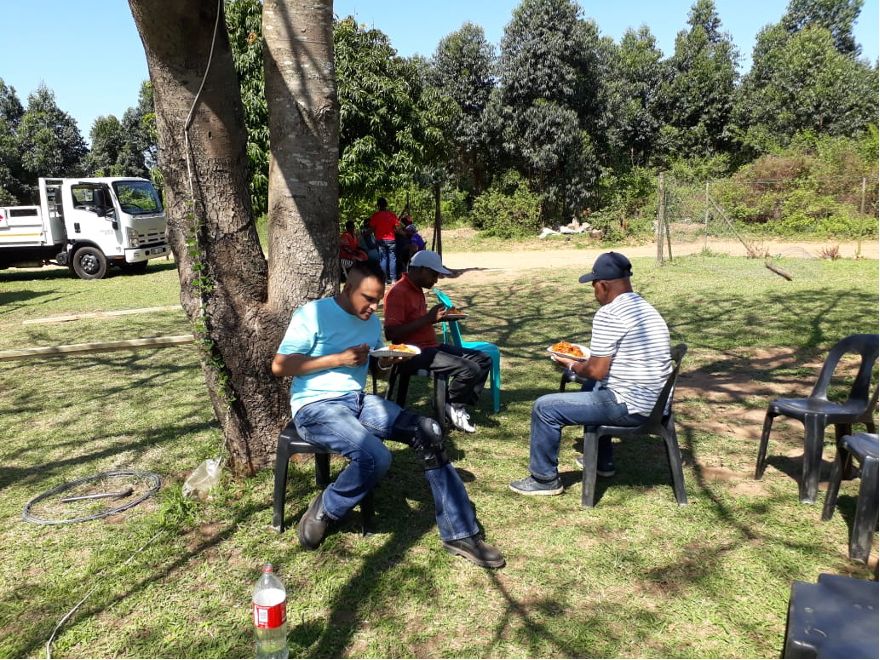 Tseleni 2018 – Team on the roof